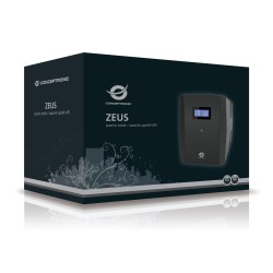 Conceptronic Zeus 1200Va 720W Ups - Iec + Schuko Socket - Line-Interactive - 1200 Va - 720 W - 220 V - 240 V - 220 V