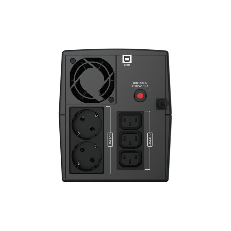 Conceptronic Zeus 1200Va 720W Ups - Iec + Schuko Socket - Line-Interactive - 1200 Va - 720 W - 220 V - 240 V - 220 V