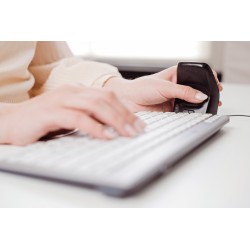 Mysz Pionowa Bakker Elkhuizen Dxt 3 - Ergonomiczna, Prawo- I Leworęczna - Optyczna - 7 Przycisków - Bezprzewodowa, Przewodowa - 