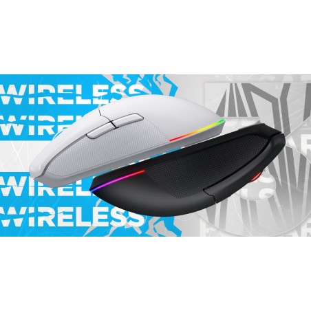 Hator Pulsar 3 Wireless Myszka Gaming Oburęczny Rf Wireless + Bluetooth + Usb Type-C Optyczny 12000 Dpi
