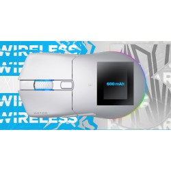 Hator Pulsar 3 Wireless Myszka Gaming Oburęczny Rf Wireless + Bluetooth + Usb Type-C Optyczny 12000 Dpi