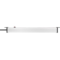Listwa Zasilająca Brennenstuhl Alu-Line 19" Steckdosenleiste 8-Fach - 10A Sicherungsautomat Und Kaltgerätestecker [19" Steckerle