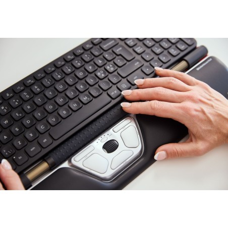 Contour Design Rollermouse Czerwony, Przewodowy, Usb Type-C, 2800 Dpi, Srebrny