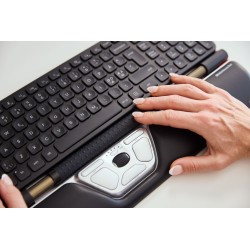Contour Design Rollermouse Czerwony, Przewodowy, Usb Type-C, 2800 Dpi, Srebrny