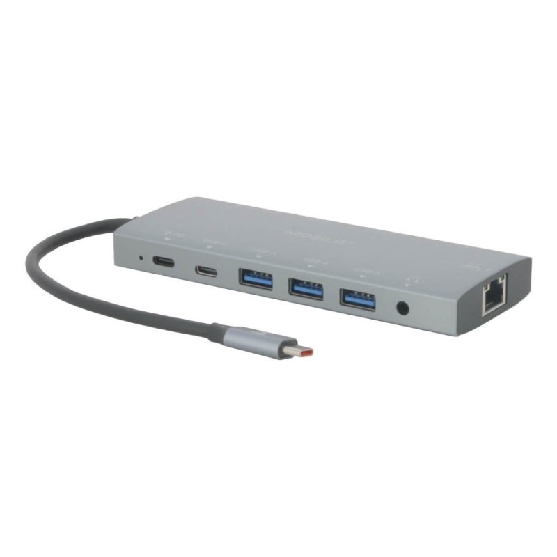 Mobilis 020028 Stacja Dokująca Przewodowa Usb 3.2 Gen 1 (3.1 Gen 1) Type-C Szary
