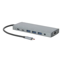Mobilis 020028 Stacja Dokująca Przewodowa Usb 3.2 Gen 1 (3.1 Gen 1) Type-C Szary