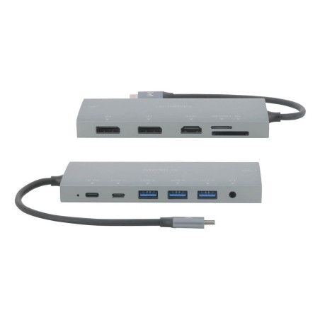 Mobilis 020028 Stacja Dokująca Przewodowa Usb 3.2 Gen 1 (3.1 Gen 1) Type-C Szary