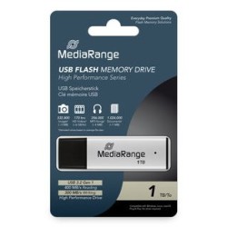Mediarange Mr1905-1 Pamięć Usb 1 Tb Usb Typu-A 3.2 Gen 1 (3.1 Gen 1) Czarny, Srebrny