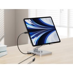 Uchwyt Na Tablet Conceptronic Ze Stacją Dokującą 8 W 1 Srebrny