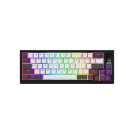 Hator Skyfall Pro Wireless 65 Klawiatura Gaming Usb + Rf Wireless + Bluetooth Qwerty Us English Czarny, Szary