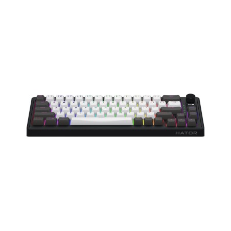 Hator Skyfall Pro Wireless 65 Klawiatura Gaming Usb + Rf Wireless + Bluetooth Qwerty Us English Czarny, Szary