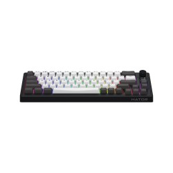 Hator Skyfall Pro Wireless 65 Klawiatura Gaming Usb + Rf Wireless + Bluetooth Qwerty Us English Czarny, Szary