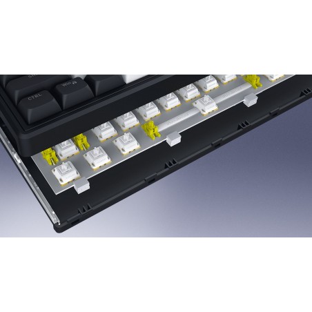 Hator Skyfall Pro Wireless 65 Klawiatura Gaming Usb + Rf Wireless + Bluetooth Qwerty Us English Czarny, Szary