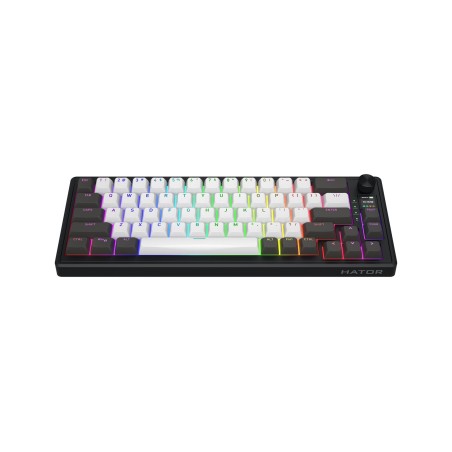 Hator Skyfall Pro Wireless 65 Klawiatura Gaming Usb + Rf Wireless + Bluetooth Qwerty Us English Czarny, Szary
