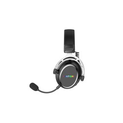 Hator Hypergang 3 Wireless Zestaw Słuchawkowy Bezprzewodowy Opaska Na Głowę Gaming Usb Type-C / Usb Type-A Bluetooth Czarny