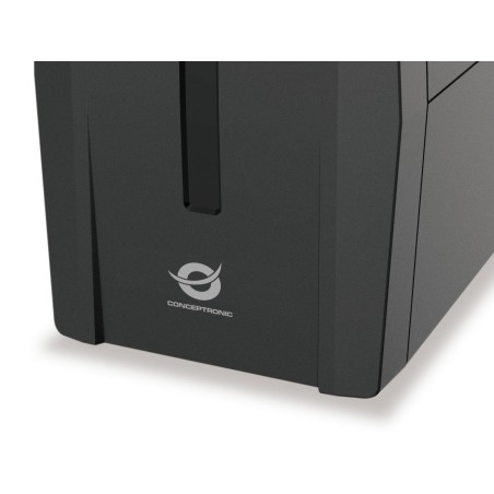 Conceptronic Ups 650Va/360W/2Xschuko/Hid Usb/Rj45In/Out Bk
