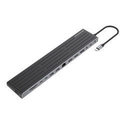 Stacja Dokująca Conceptronic 14-1 Usb-C- 2Xhdmi/Dp/2Xusb-C/+ 18Cm Bk