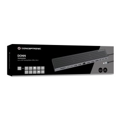 Stacja Dokująca Conceptronic 14-1 Usb-C- 2Xhdmi/Dp/2Xusb-C/+ 18Cm Bk