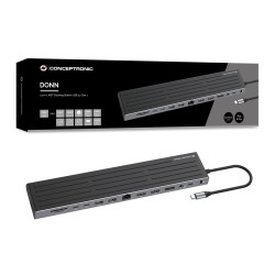 Stacja Dokująca Conceptronic 14-1 Usb-C- 2Xhdmi/Dp/2Xusb-C/+ 18Cm Bk