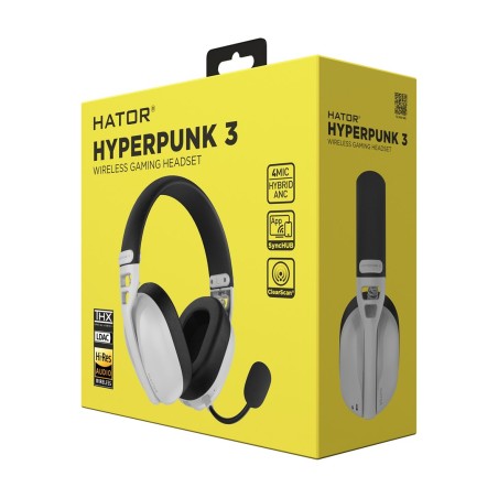 Słuchawki Dla Graczy Hyperpunk 3 Wireless Bezprzewodowe Białe