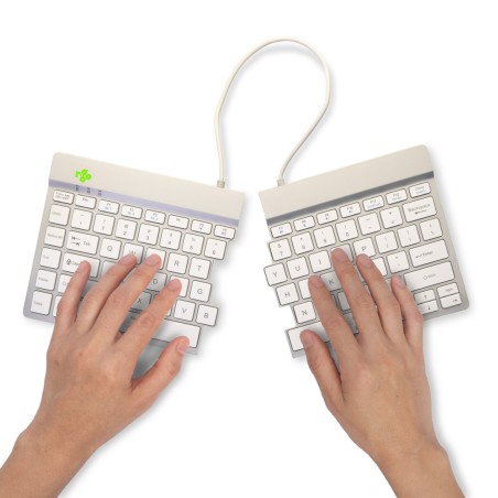 Klawiatura R-Go Tastatur Split Break Us-Layout Bluetooth Weiăź