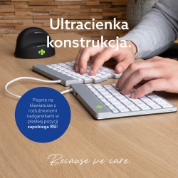 Klawiatura R-Go Tastatur Split Break Us-Layout Bluetooth Weiăź