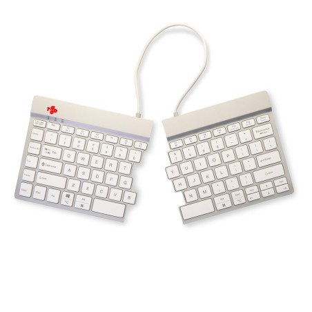Klawiatura R-Go Tastatur Split Break Us-Layout Bluetooth Weiăź