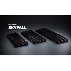 Hator Skyfall 65 Wired Klawiatura Uniwersalne Usb Qwerty Angielski Czarny