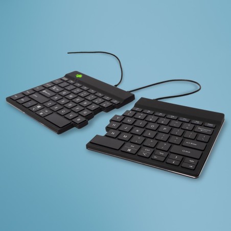 R-Go Tools Ergonomiczna Klawiatura R-Go Split Break V2 Z Oprogramowaniem Break, Qwerty_Us, Przewodowa, Czarna
