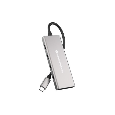 Conceptronic Hubbies17G Huby I Koncentratory Usb 3.2 Gen 2 (3.1 Gen 2) Type-C 10000 Mbit/S Szary