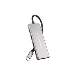 Conceptronic Hubbies17G Huby I Koncentratory Usb 3.2 Gen 2 (3.1 Gen 2) Type-C 10000 Mbit/S Szary