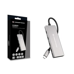 Conceptronic Hubbies17G Huby I Koncentratory Usb 3.2 Gen 2 (3.1 Gen 2) Type-C 10000 Mbit/S Szary