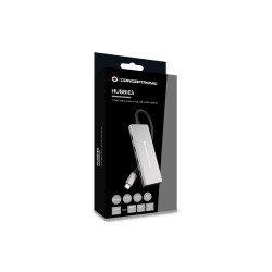 Conceptronic Hubbies17G Huby I Koncentratory Usb 3.2 Gen 2 (3.1 Gen 2) Type-C 10000 Mbit/S Szary