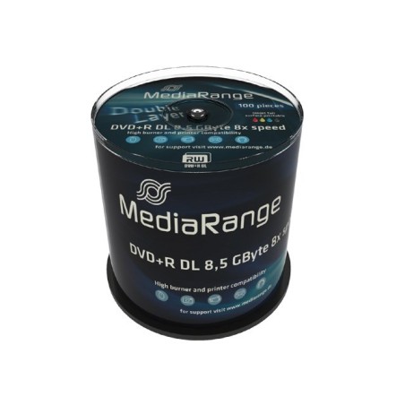 Mediarange Mr471 Płyta Dvd 8,5 Gb Dvd+R Dl 100 Szt.