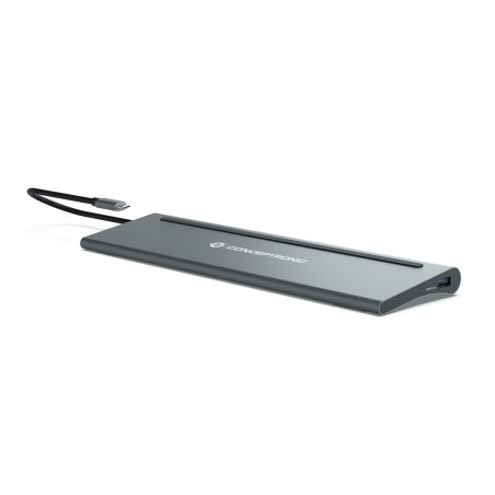 Stacja Dokująca Conceptronic 12-1 Usb-C- 2Xhdmi/3Xusb-A/Dp/+ 18Cm Gr