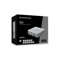 Stacja Dokująca Conceptronic 15-1 Usb-C- 2Xhdmi/2Xusb-C/4Xusb-A/+80W Si