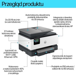 Hp Officejet Pro 9120B Bezprzewodowe All-In-One W Kolorze Drukarka, Drukowanie Dwustronne  Kopiowanie, Skanowanie