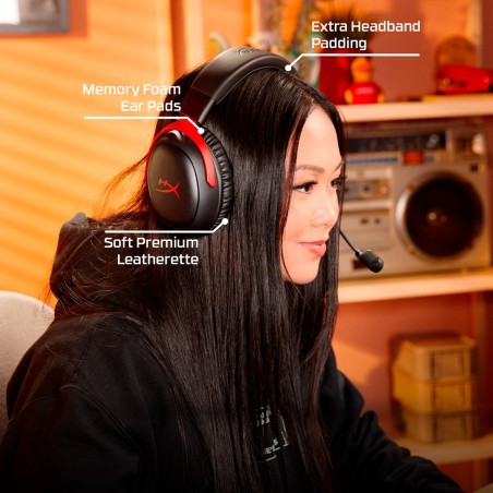 Hyperx Cloud Iii Wireless – Bezprzewodowy Zestaw Słuchawkowy Do Gier (Czarno-Czerwony)