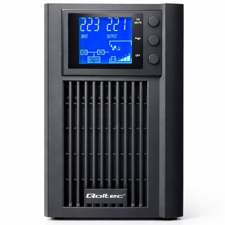 Qoltec 52640 Zasilacz Awaryjny Ups Pure Sine Wave | 1Kva | 800W | Avr | Lcd | Czysty Sinus