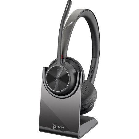 Poly Zestaw Słuchawkowy Voyager 4320-M Z Certyfikatem Microsoft Teams + Adapter Bt700 + Stacja Ładująca