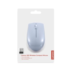 Mysz Optyczna Lenovo Compact 300, Bezprzewodowa Błękitna