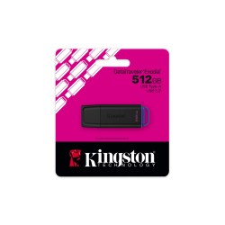 Kingston 512Gb Portable Usb 3.2 Gen 1 Datatraveler Exodia Black/Purple