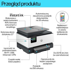 Hp Officejet Pro 9120E Bezprzewodowe All-In-One W Kolorze Drukarka, Instant Ink  Drukowanie Dwustronne