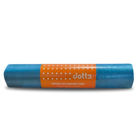Worki Na Śmieci 120L 25Szt. Dotts Super Mocne (Ldpe) 32Mic Niebieskie