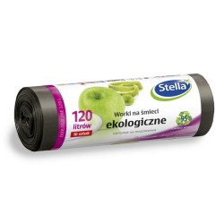 Stella Worki 120L Na Śmieci Ekologiczne  (10 Szt.) Z Taśmą Ldpe 36356