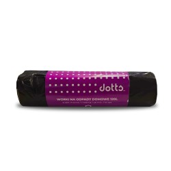 Worki Na Śmieci Z Taśmą 120L 10Szt. Dotts Super Mocne (Ldpe) 45Mic Czarne