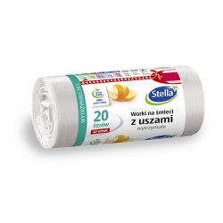 Stella Worki 20L Na Śmieci Z Uszami Wytrzymałe Białe Hdld (30 Szt.) 09701