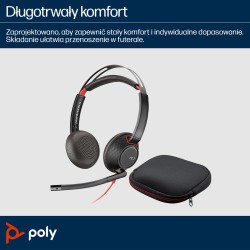 Słuchawki Nauszne Poly Blackwire 5220 8X231Aa