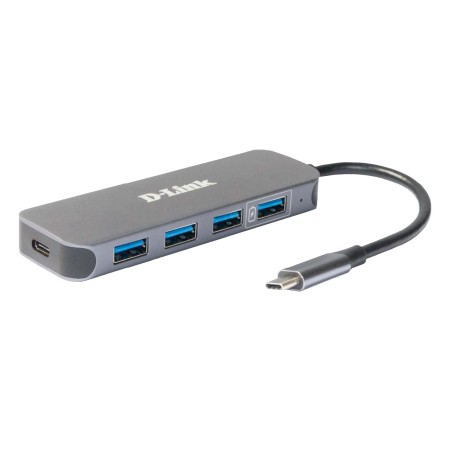 D-Link Dub-2340 Huby I Koncentratory Usb Type-C 5000 Mbit/S Szary
