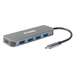 D-Link Dub-2340 Huby I Koncentratory Usb Type-C 5000 Mbit/S Szary